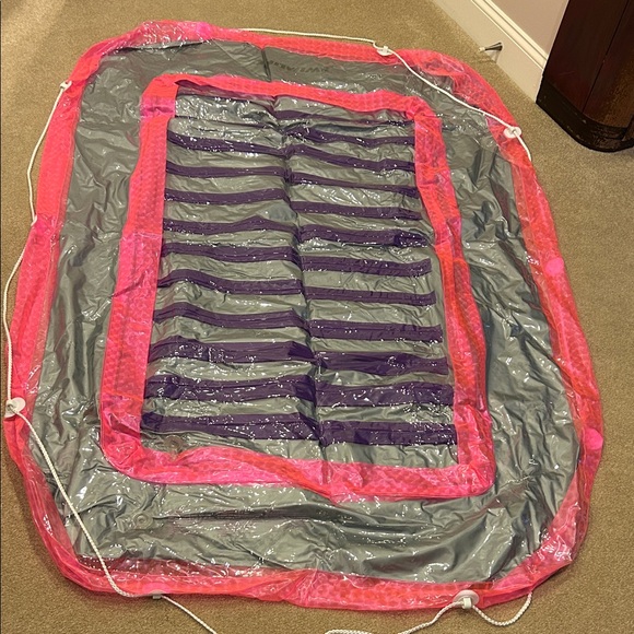 Pink and Gray Inflatable Pool Float - Picture 2 of 4